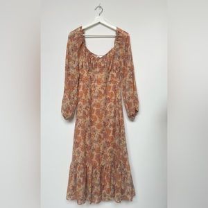 Bohme Boho Floral Midi Dress